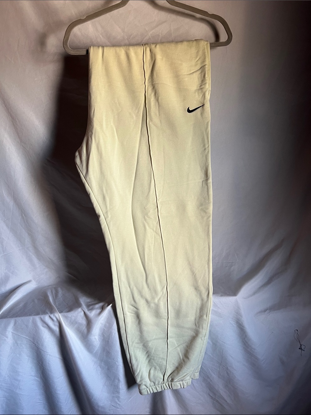 Nike womans light neon green Sweatpants with Swoosh